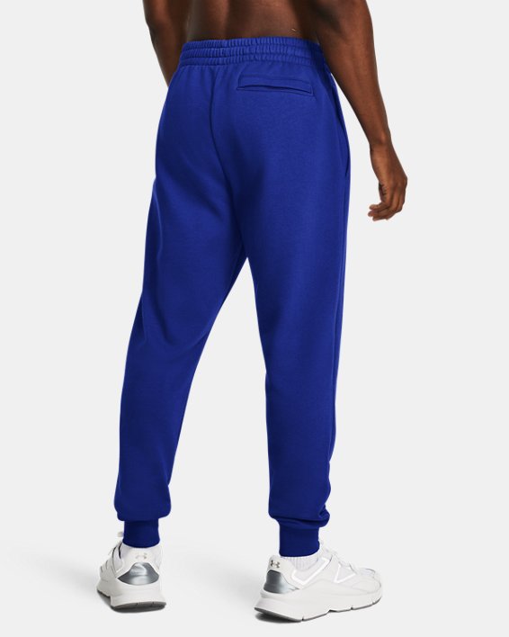 Pantalon de jogging UA Rival Fleece Graphic pour homme, Blue, pdpMainDesktop image number 1